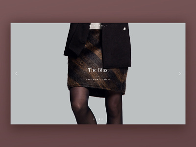 Nancy Lord – The Bias clean design fashion gallery homepage minimal ui ux website
