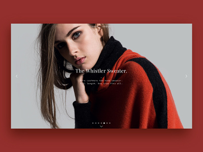 Nancy Lord – The Whistler Sweater clean design fashion gallery homepage minimal ui ux website