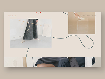 A Bronze Age about canada clean design fashion homepage minimal pattern ui ux website