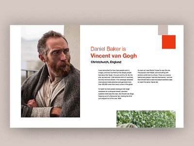 I Am Vincent by Douglas Coupland — Daniel Baker branding clean design douglas coupland flat homepage illustration red typography van gogh website