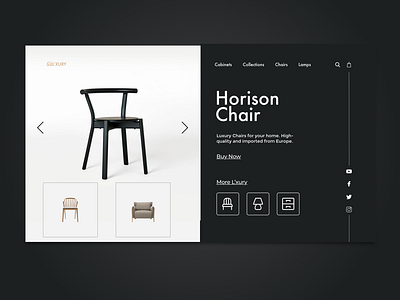 L'xury series product page ui - Chair