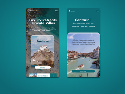 Luxury Travels mobile ui