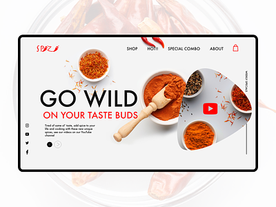 Spizi web store ui branding design flat web website