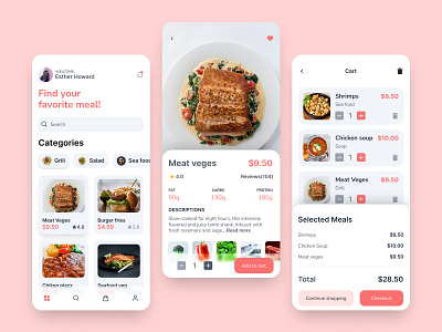 Meal ordering mobile app