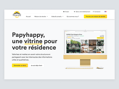 Papyhappy ~ Landing page for Professionals design figma home page interface landing page mockup site ui ui design uiux user interface uxui web page webdesign website