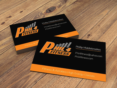 Phil 4 Fitness Business Card adobe adobe illustrator branding business card decorated apparel design fitness business fitness design logo mockup design typography vector