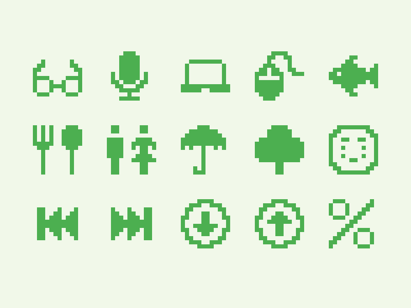 Pixelified (week 14): 15 Free icons freebie gaming svg pixel icons icon pack icon set icons pixelated pixelart 8bit free pixels