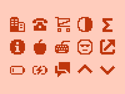 Pixelified (week 15): 15 Free icons 8bit free freebie gaming icon pack icon set icons pixel icons pixelart pixelated pixels svg