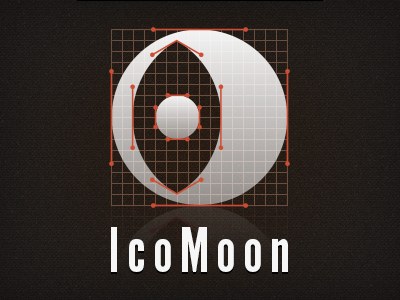 IcoMoon Promo Image @font face crisp font builder icomoon icon font icons webfont