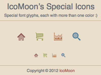 Special Font Glyphs/Icons