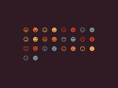 Emoticons 16px 32px emoticons free download freebie icomoon icon font icons psd smileys vector webfont