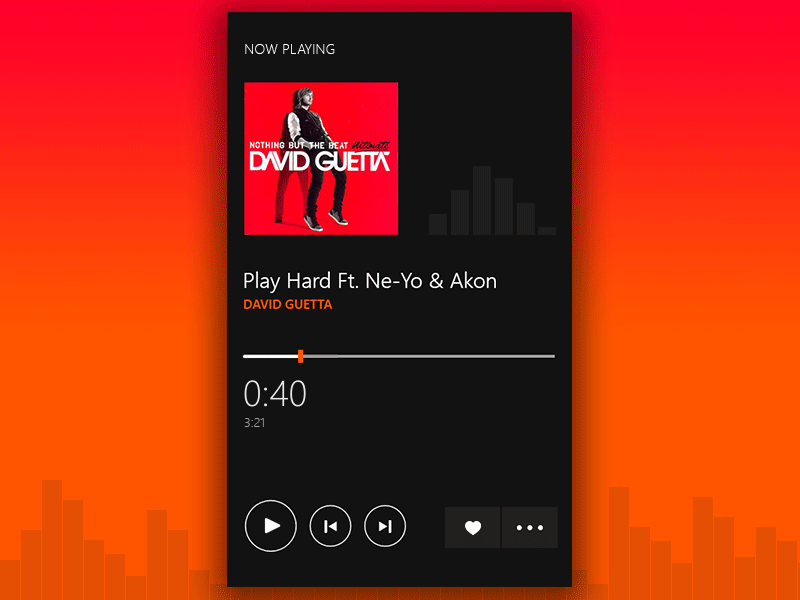 Now Playing android animated flat ios metro modern music play real project simple songs windows