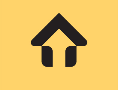 House and Up arrow logo home house logo realestate