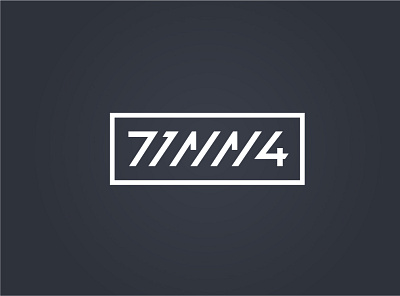 71MM4 fitness logotype modern typogaphy wordmark