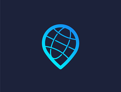 Global to Local baloon local location logodesign minimalist