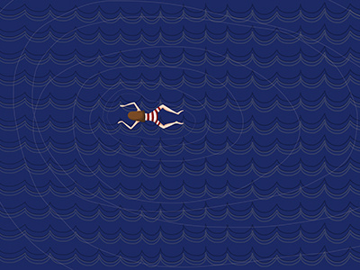 Swimmer art digital art digital illustraton drawing illustration osho painting rain sea swimmer water