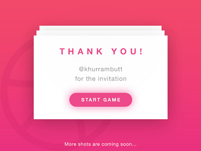 Debut card debut dribbble first shot game invitation invite khurrambutt thanks ui umair yahya welcome