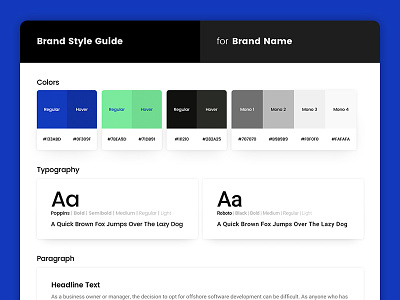 Brand Style Guide brand clean cool diffuse download flat fonts free guidelines sale sketch style guide