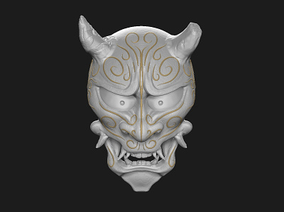 Hannai 3d asian hannai mask ornament