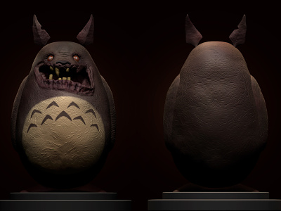 Totoro - Zombie Contest [Alvaro Ribeiro] 3d character ghibli totoro zombie