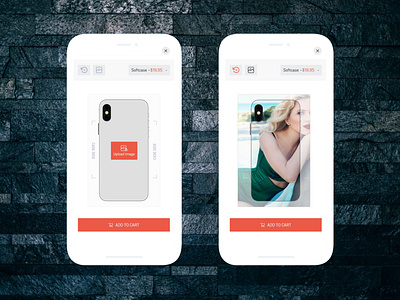 Customize Mobile Case app design ui xd design