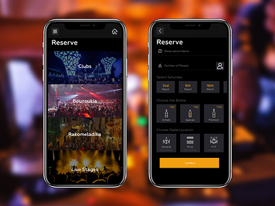 Nearby Club Booking App