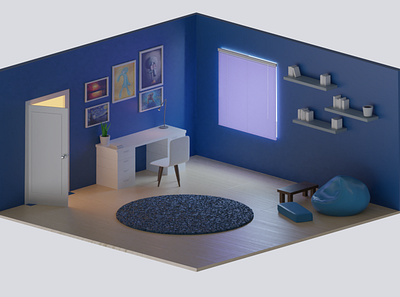 Iso room blender3d design