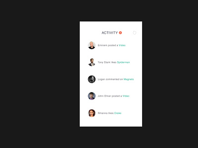 Activity activity app ui clean dashboard notification ui uiux website