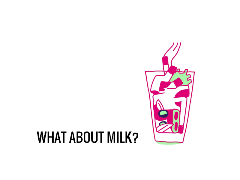 WHAT ABOUT MILK? animation awareness illustration milk motion