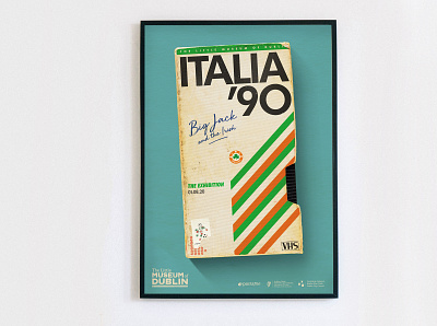 Italia 90 Exhibition poster design dublin exhibition football poster
