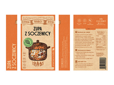 Grandma Zosia Meals Redesign branding design dried ecological grandma illustration natural organic packaging poland polish soup