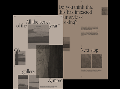 M. Article Page Layout Explorations concept grid interface promo typography ui ux web website