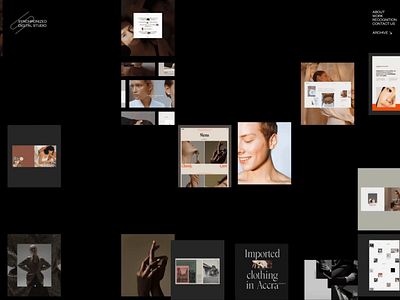 Synchronized Studio Archive animation fashion interface motion promo studio typography ui ux video web website