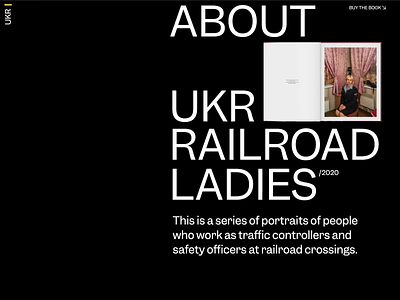 Ukrainian Railroad Ladies About Page Animation about animation interaction interface motion photographer promo typography ui ux video web website