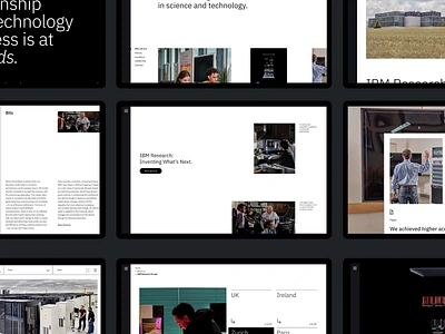 IBM Research New Website animation design interaction interface motion typography ui ux video web website