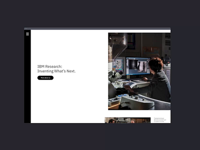 IBM Research Homepage Animation animation design homepage interface motion promo ui ux video web website