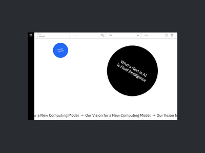 IBM Research Hover animation hover ui ux video web website