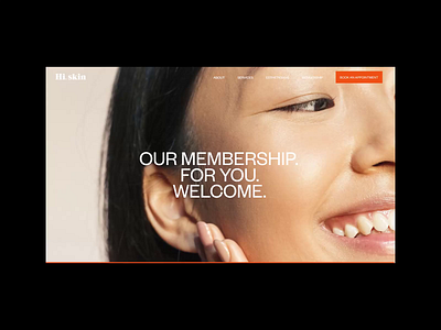 Hi, Skin Membership Page animation grid interaction interface motion promo typography ui ux video web website zhenya zhenyary