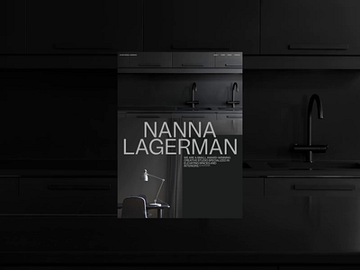 Nanna Lagerman Folio SOTD on AWWWARDS! animation interaction interface motion promo typography ui ux video web website zhenya zhenyary