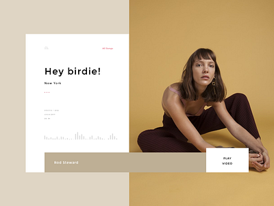 Song preview artist concept music play player podcast song ui web