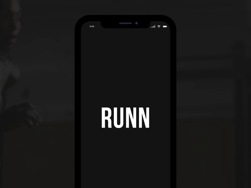 Runn App anim app crossfit health interface motion run sport timer trim paths ui ux