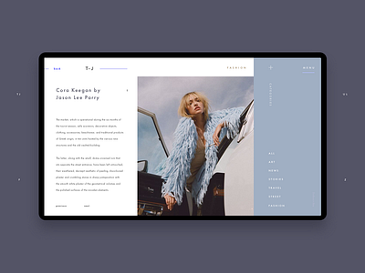 T-J Editorial Blog Article Inner Page Concept article blog concept creative gallery imagery inspiration interface journal photo ui ux