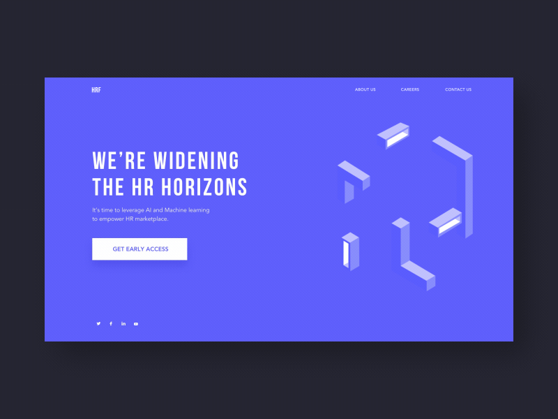 Full Landing Page Animation for HRF