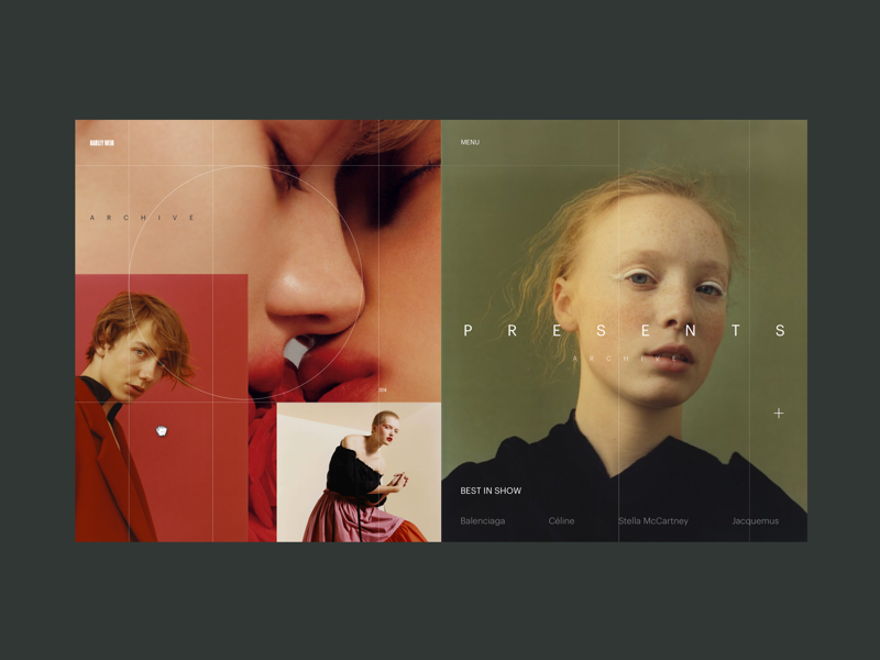 Harley Weir Personal Promo Website creator award homepage photographer ui ux grid web concept promo imagery photo