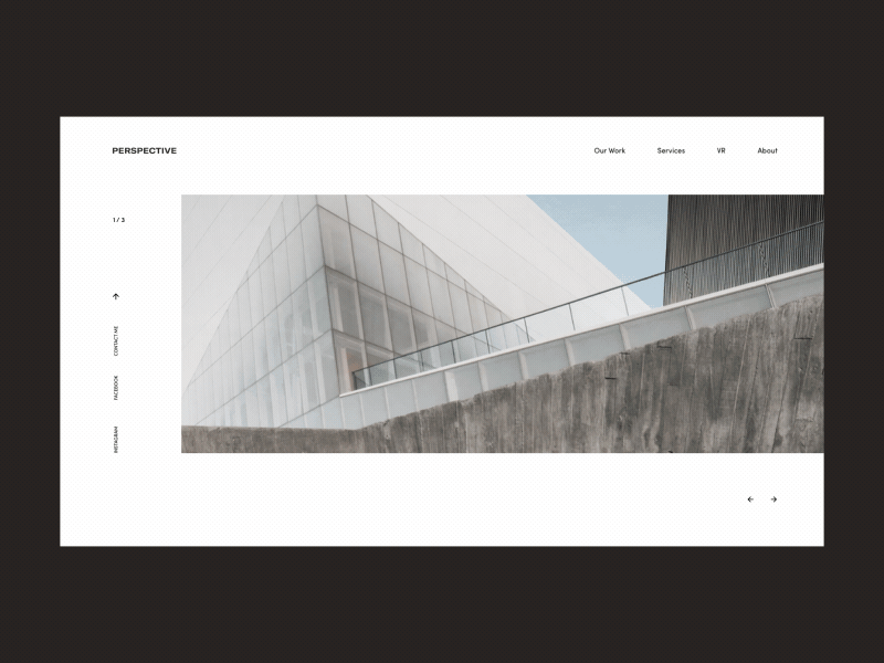 Perspective Architecture Bureau Homepage Slider Animation
