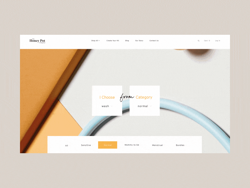 The HoneyPot Home Products Grid Design & Animation