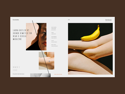 Cocoladas Creative Blog Campaign Page access blog body campain concept creative desktop fashion grid issue magazine models online page typography ui ux web website whitespace