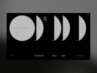 D. M. Studio Opening Menu Animation Brutalism Version