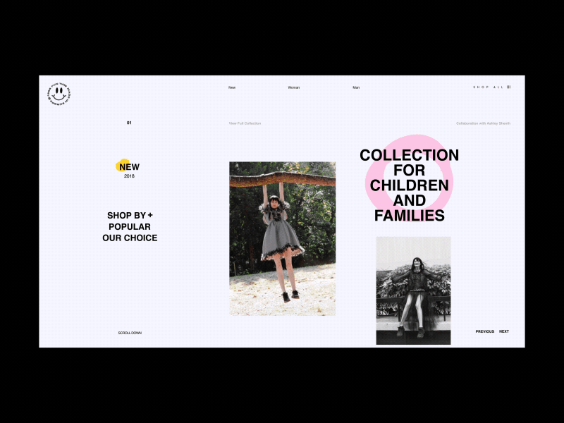 1996 Fan Time Store Product Categories Animation shop e-commerce typography categories product promo interaction motion design fashion gif website concept anim interface grid web animation ux ui