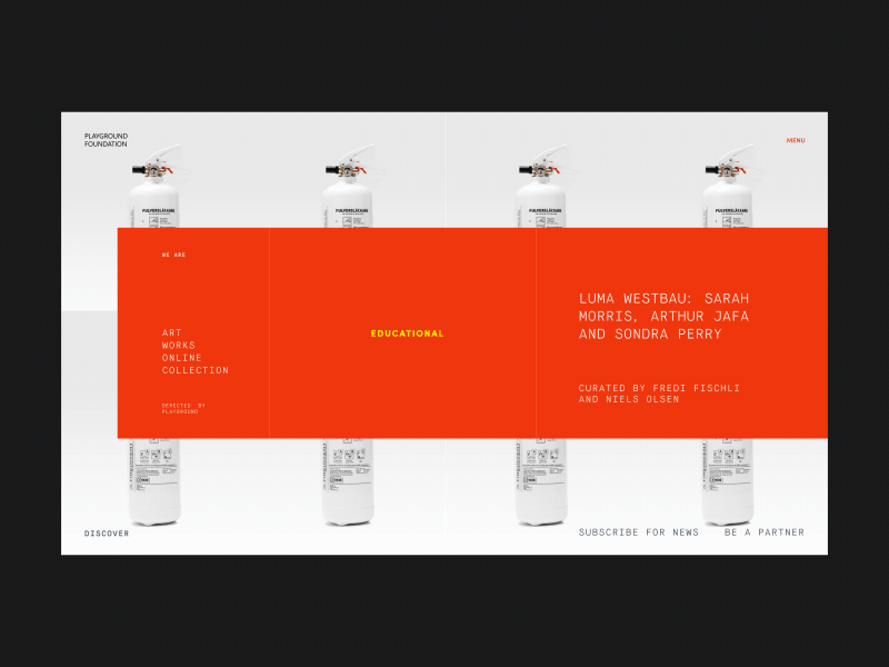 Playground Foundation Art Archive Homepage Animation